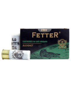Fetter 12ga 00 Buckshot 2 3/4" 15rd Box or 120rd Case