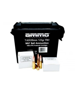 Ammo INC 7.62x39 123gr FMJ Brass Case 180rd Ammo Can SHIPS FREE!!