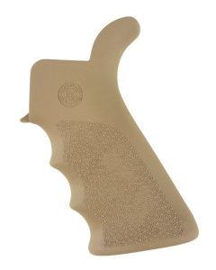 Hogue AR-15/M-16 Rubber Grip Beavertail with Finger Grooves FDE
