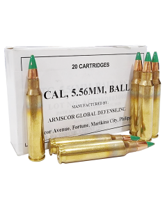 Armscor 5.56 NATO 62gr FMJ 20rd Box