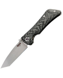 Southern Grind Spider Monkey 3.25" Tanto Point Folding Blade - Carbon Fiber Handle
