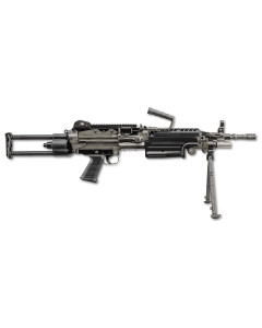 FN M249S Para 5.56x45mm NATO 16.10" Barrel 30+1 Mag Or 200rd Belt Capacity, Black Rotating & Telescoping Stock, Hydraulic Recoil Buffer, Non-Slip Buttplate, Optics Ready