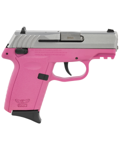 SCCY Industries CPX-1 Gen 3 9mm 3.10", 10+1, Pink Finish Picatinny Rail Frame, Serrated Stainless Steel Slide & Polymer Grip