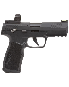 Sig Sauer P322 22 LR 20+1 (2) 4" Threaded Barrel, Black, Optic Cut/Serrated Slide, Picatinny Rail Frame, Textured Grips, RomeoZero Elite Red Dot, Fiber Optic Sights