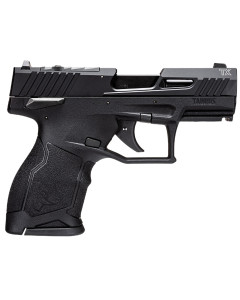 Taurus 1-TX22331-10 TX22C Compact Frame 22 LR 10+1 3.60" Matte Black Steel Barrel, Black Hard Coat Anodized Lightening Cut/Optic Ready/Serrated Slide, Black Polymer Frame w/Picatinny Rail, Black Polymer Grip, Manual Safety