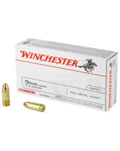 Winchester 9mm 115gr FMJ 50rd Box