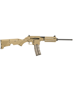 Kel-Tec SU-22 22 LR 26+1 16.10" Threaded, Tan, Synthetic Furniture, Storage Compartment Stock, Adj. Iron Sights