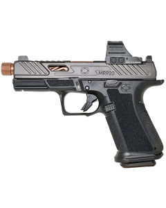 Shadow Systems MR920 Elite w/Optic Compact 9mm Luger 15+1, 4" Bronze TICN Match Grade/Spiral Fluted/Threaded Barrel, Black Nitride Optic Cut/Serrated/Window Cut Stainless Steel Slide, Black Polymer Frame w/Beavertail & Picatinny Rail, Holosun 507C