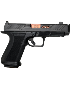 Shadow Systems MR920P 9mm 10+1 4.25" Bronze TICN Match Grade/Spiral Compensated Barrel, Black Nitride Optic Cut/Serrated/Window Cut Stainless Steel Slide, Black Polymer Frame w/Beavertail & Picatinny Rail