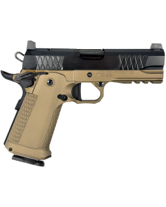 JACOB GREY FIREARMS TWC9 9mm Luger 17+1 4.25" Black Bull Barrel, Black Optic Ready/Serrated Steel Slide, Battle Brown Aluminum Frame w/Beavertail & Picatinny Rail