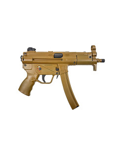 MAC 5K 9mm Luger 30+1 5.80" Black Phosphate Steel Threaded Barrel, RAL 8000 Optics Ready Receiver/Frame, Black Grip, Ambidextrous