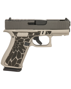 Glock G43X MOS Slim 9mm Luger 10+1 3.41" Ported Barrel, Black Cerakote Steel Optic Cut/Ported/Serrated Slide, Titanium Silver Cerakote Polymer Frame w/Front Rail, Black/Silver Textured Grip, RMSc Footprint