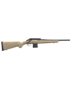 Ruger Bolt-Action 300 Blackout 16.1" Threaded Barrel, Matte Black Finish, Flat Dark Earth Composite Stock, 10Rd AR Style Magazine