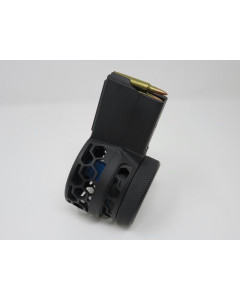 F5 MFG AR-15 .223-5.56 Skeletonized 50 Round Drum Magazine - Black | HEX Pattern