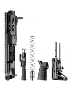 Maxim Defense PDX Complete SBR Upper Kit For AR15 - Black | 5.56NATO | 5.5" Barrel | Hate Brake | SCW Stock