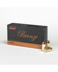 PMC Bronze .45 ACP Handgun Ammo - 185 Grain | JHP | 50rd Box