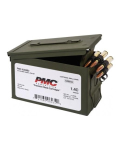 PMC Bronze .50 BMG Rifle Ammo - 660 Grain | FMJ-BT | 100rd Linked Ammo Can