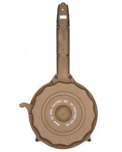 RWB Glock 9mm Drum Magazine - Tan | 50rd | Gen 2 | Fits Glock 17, 19, 26, 34