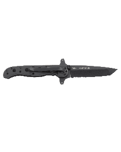 CRKT M16 - 10KSF TANTO BLACK WITH TRIPLE POINT SERRATIONS STAINLESS STEEL HANDLE