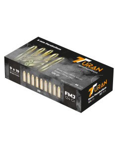 Turan 9mm 124gr FMJ 1000rd Case
