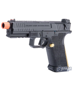6mmProShop Salient Arms Licensed BLU Full Auto Select Fire Airsoft AEP w/ Metal Gearbox & MOSFET (Color: Black-Gold)