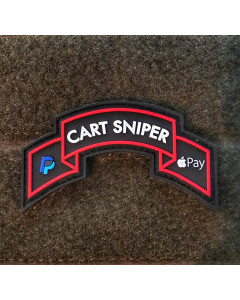 Dangerous Goods Cart Sniper Glow In The Dark Tab 3D PVC Morale Patch