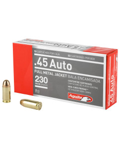 Aguila Ammunition Pistol, 45 ACP, 230 Grain, Full Metal Jacket, 50 Round Box 1E452110