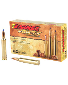 Barnes VOR-TX, 300WIN, 180 Grain, Tipped Triple Shock X, Boat Tail, Lead Free, 20 Round Box, California Certified Nonlead Ammunition 21538
