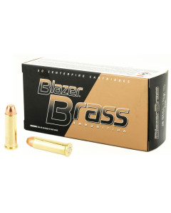 Blazer Ammunition Blazer Brass, 38 Special, 125 Grain, Full Metal Jacket, 50 Round Box 5204