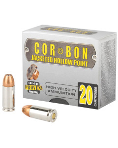 CorBon Self Defense, 9MM, 125 Grain, Jacketed Hollow Point, +P, 20 Round Box 9125