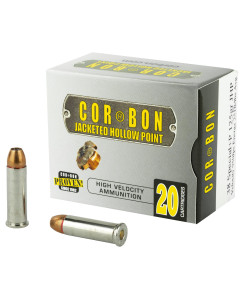 CorBon Self Defense, 38 Special, 125 Grain, Jacketed Hollow Point, +P, 20 Round Box 38125