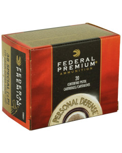 Federal Hydra-Shok, 38 Special, 129 Grain, Hollow Point, +P, 20 Round Box P38HS1