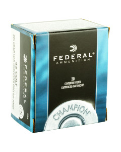 Federal Champion, 45LC, 225 Grain, Semi Wadcutter Hollow Point, 20 Round Box C45LCA