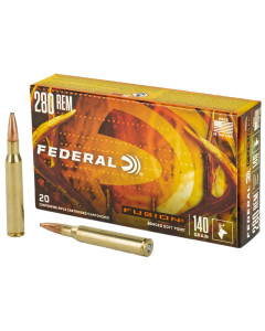 Federal Fusion, 280REM, 140 Grain, Boat Tail, 20 Round Box F280FS1