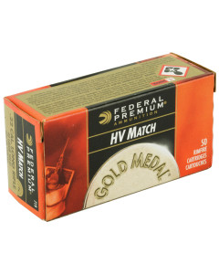 Federal Gold Medal, 22LR, 40 Grain, High Velocity, Lead Rond Nose, 50 Round Box 719