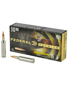 Federal Premium, Berger Hybrid Hunter, 243 Win, 95 Grain, 20 Round Box P243BCH1