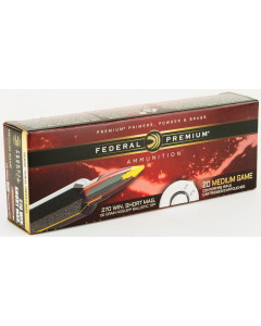 Federal Premium, 270WSM, 130 Grain, Nosler Ballistic Tip, 20 Round Box P270WSMB