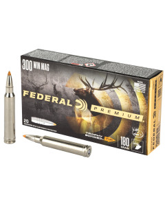 Federal Premium, 300 WIN MAG, 180 Grain, Trophy Bonded Tip, Hollow Point, 20 Round Box P300WTT1