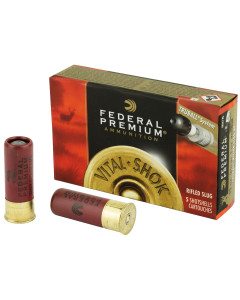 Federal Premium, Vital Shok, 12 Gauge, 2.75", 1oz, TruBall, 5 Round Box PB127RS
