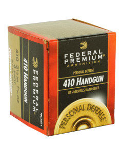 Federal Personal Defense, 410 Gauge, 2.5", #4 Shot, 20 Round Box PD412JGE4
