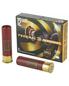 Federal 3rd Degree, 12 Gauge 3.5", #5/#6/#7 Shot Combination, 2oz, Flight Control 5 Round Box PTDX139 567