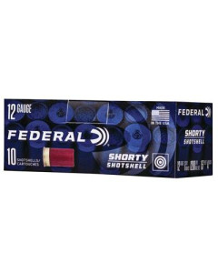 Federal Shorty Shotshell, 12 Gauge 1.75", #8 Shot, 10Rd Box, 100Rd Case SH129 8