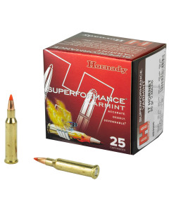 Hornady Superformance, 17 Hornet, 20 Grain, V-Max, 25 Round Box 83005