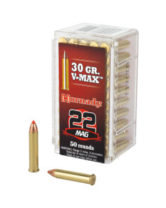 Hornady Varmint Express, 22WMR, 30 Grain, V-Max, 50 Round Box 83202