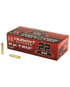 Hornady Varmint Express, 22WMR, 30Gr, V-Max, 200 Rounds 832022