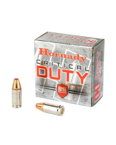 Hornady Critical Duty, 9MM +P, 124 Grain, FlexLock Duty, 25 Round Box 90216