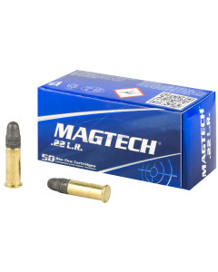 Magtech Rimfire, 22LR, 40 Grain, Lead Round Nose, 50 Round Box 22B