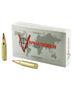 NOSLER Varmageddon, 308 Win, 110 Grain, Flat Base Tipped, 20 Round Box 40272