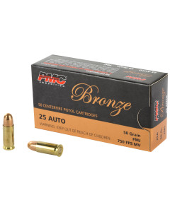 PMC Bronze .25 ACP 50gr FMJ