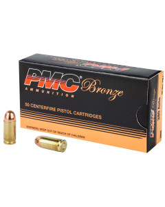 PMC Bronze 380ACP, 90 Grain Full Metal Jacket, 50 Round Box 380A